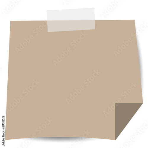 Square sticky paper note reminders. Office memo label stationery.