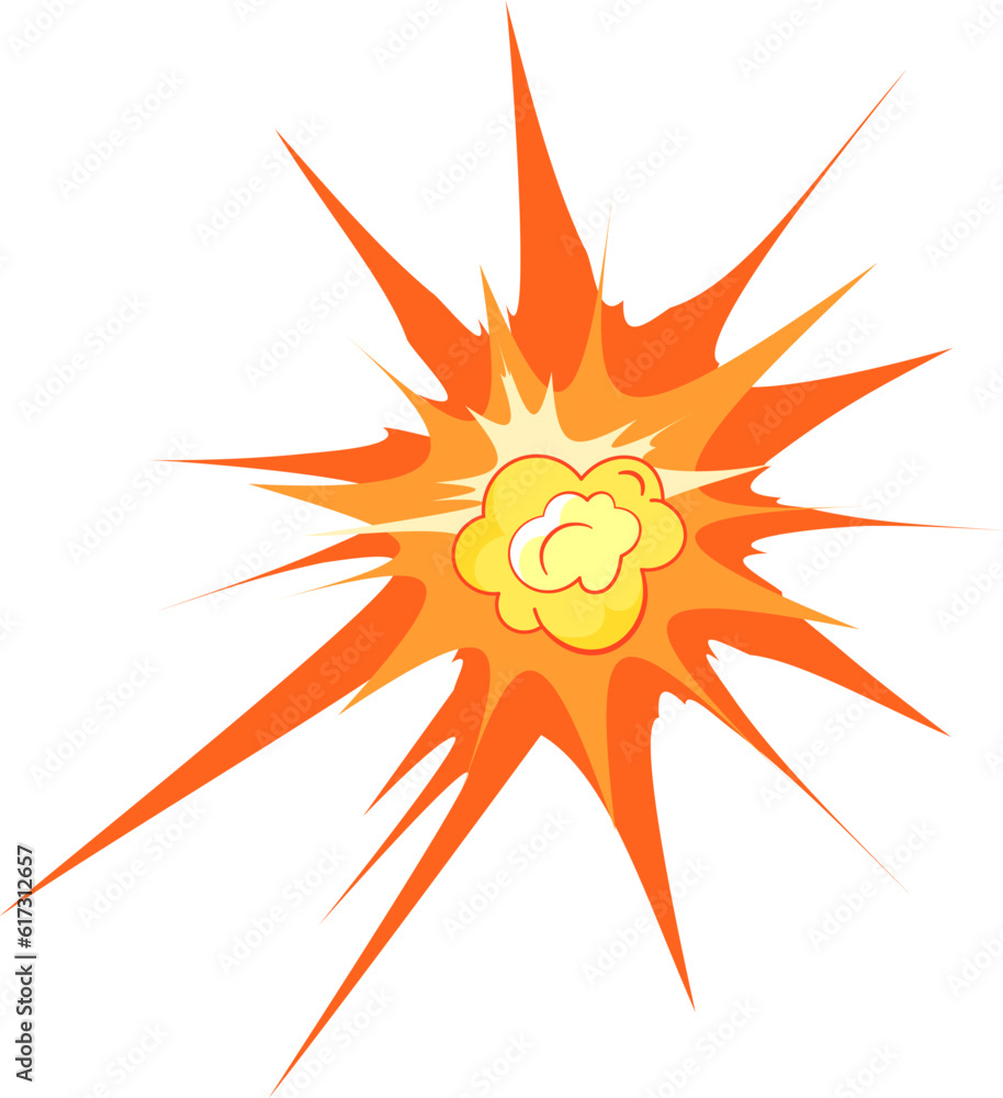 Naklejka premium Comics Book Explosion