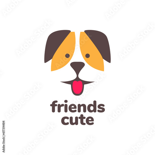 animal pets dog puppy jack russel terrier cute mascot cartoon logo design vector