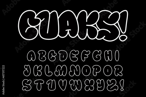 Alphabet Streetwear Simple Vector Isolated