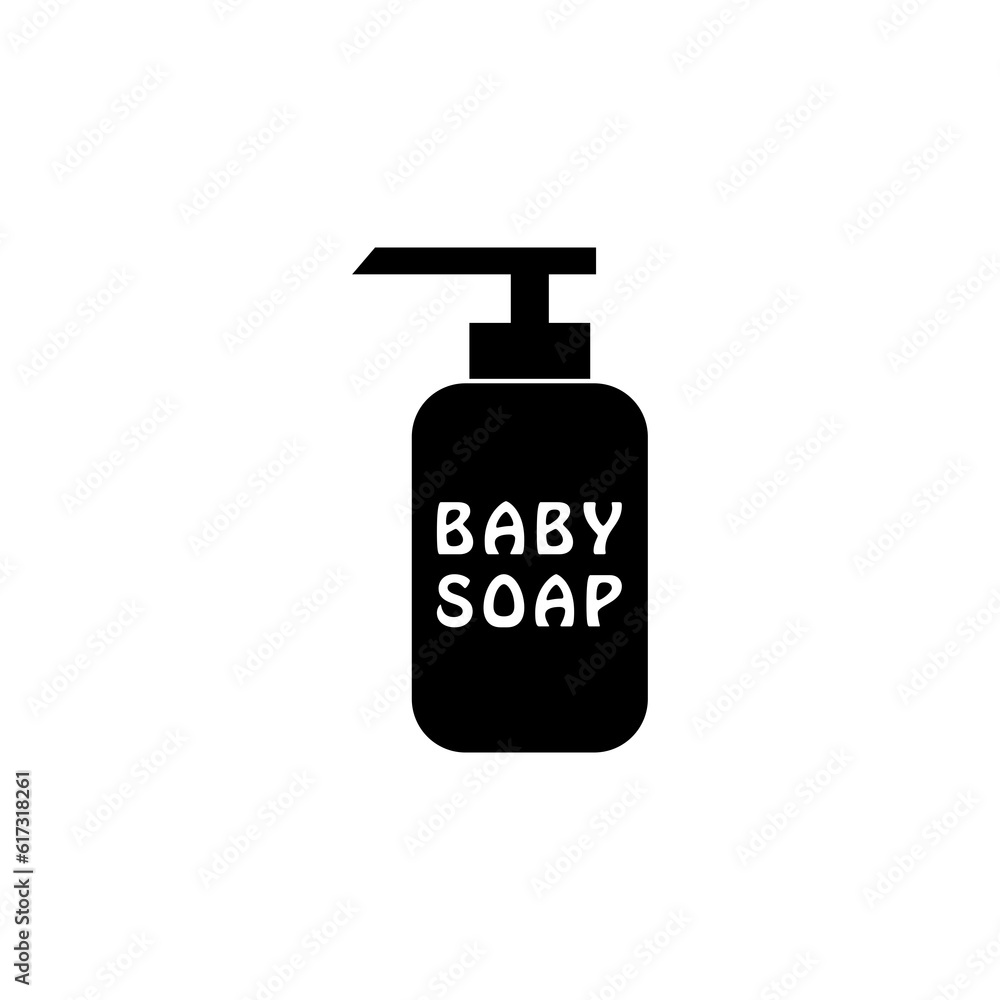 Baby soap icon isolated on transparent background Baby soap icon isolated on transparent background