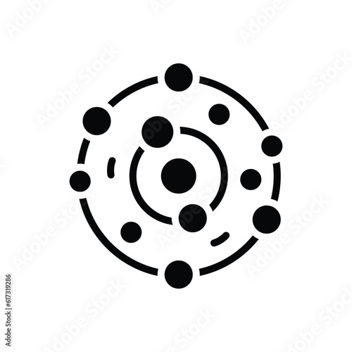 Black solid icon for amino  