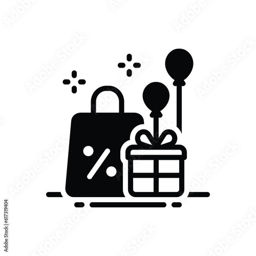 Black solid icon for sale 