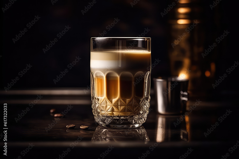 Gorgeous Photo of Espresso: A Shot of Strong Concentrated Coffee with a Rich Crema Gorgeous Photo of Espresso: A Shot of Strong Concentrated Coffee with a Rich Crema