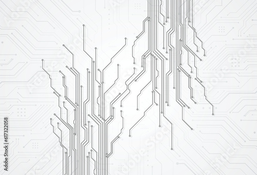 Abstract digital background with technology circuit board texture. Electronic motherboard illustration. Communication and engineering concept. Vector illustration