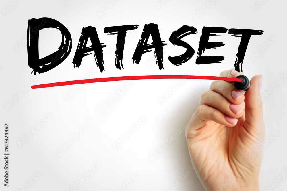 Dataset text quote, technology concept background Dataset text quote, technology concept background