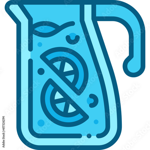 infused water two tone icon