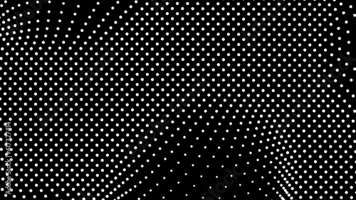 Dome-shaped protrusion part seine by stretching mesh for the illusion three-dimensional deformation of the surface. Screen media video trippy. Mesh LCD display. Scale size different hole space.