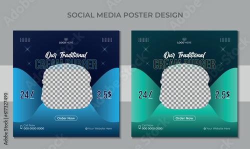 Restaurant discount food Burger. Restaurant Social Media Post Template Design. Food social media template. Restaurant discount food Burger. Social Media Post Template Design.