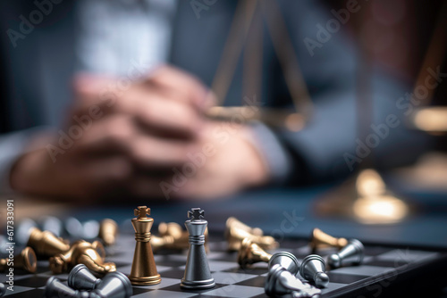 Businessman playing chess think problem solving. business competition planning teamwork,International chess, ideas and competition and strategy, business success concept,strategic concept.