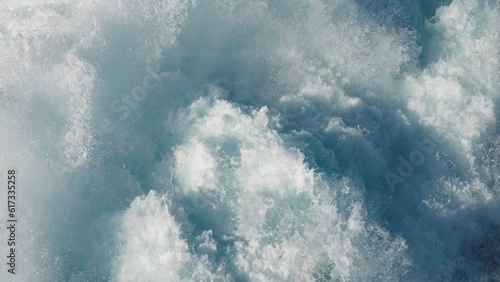 The close-up captures the tranquil dance of whitewater, creating a soothing visual tapestry