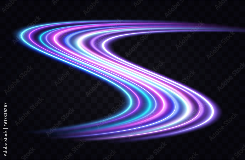 neural network.Neon speed lines. Dynamic light motion traces. Light trace wave, trace line. neural network.Neon speed lines. Dynamic light motion traces. Light trace wave, trace line.