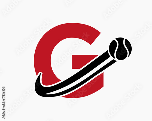 Letter G Tennis Club Logo Design Template. Tennis Sport Academy, Club Logo