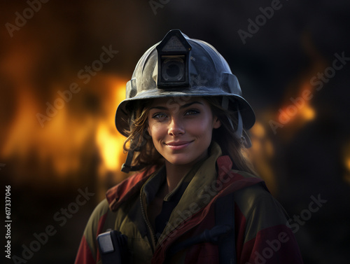 A stunning representation of a courageous fireman  © Pascal