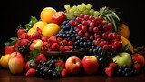 fruits and berries, ai generative