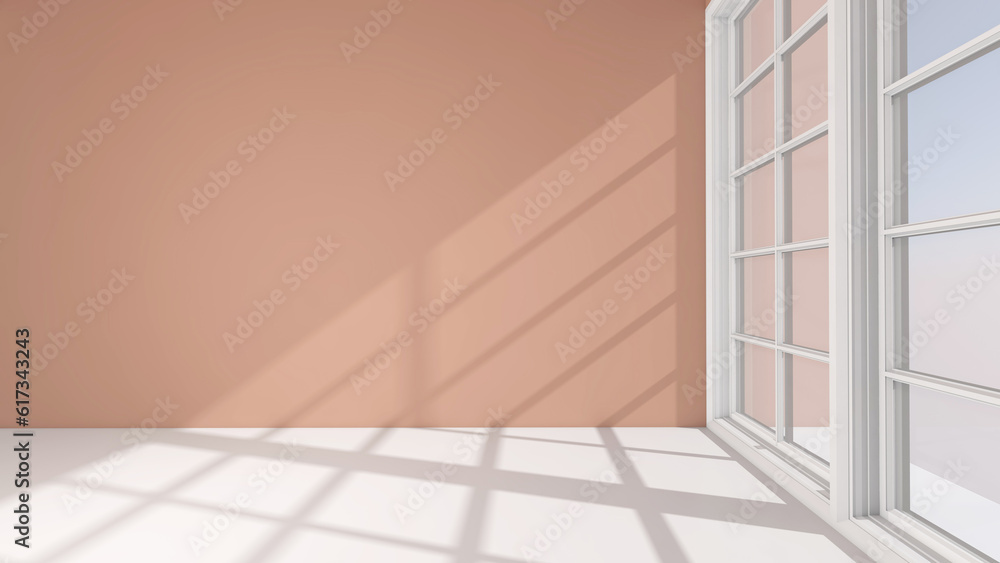 Obraz premium Room interior with Wall Background. 3D rendering ,3D illustration