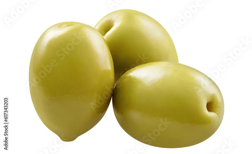 Delicious olives cut out