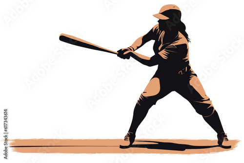 baseball player hitting ball