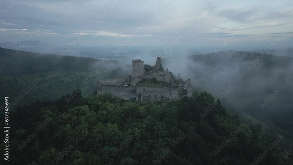 Čachtice Castle from a drone Čachtice Castle from a drone