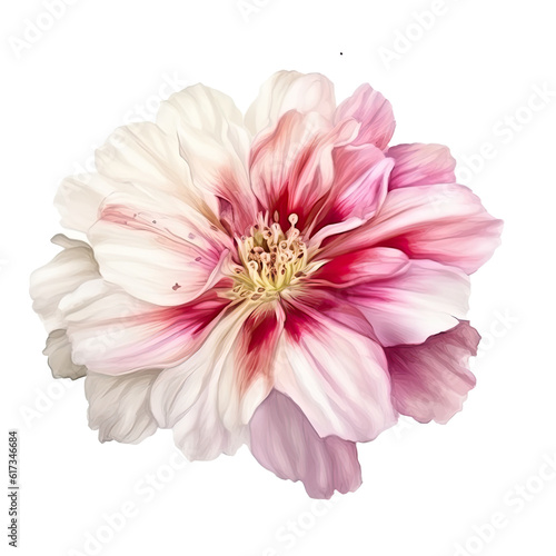 Vector Illustration of Soft Pink Blossom Clementine Flower.