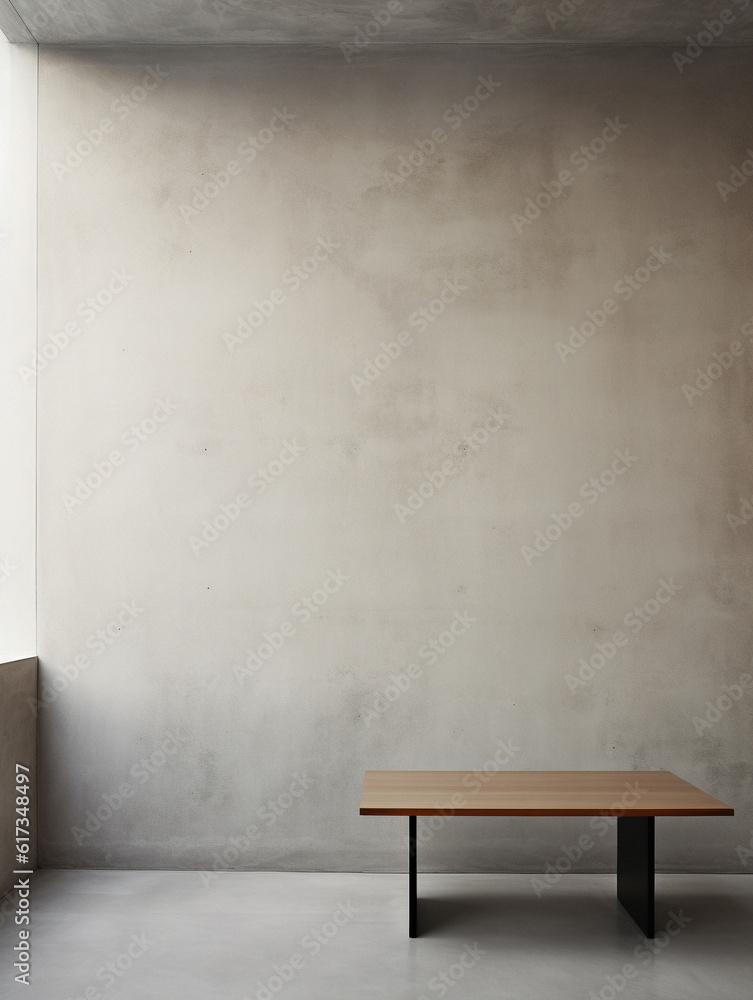 Minimalistic themed empty table background, created with AI Generative Technology Minimalistic themed empty table background, created with AI Generative Technology