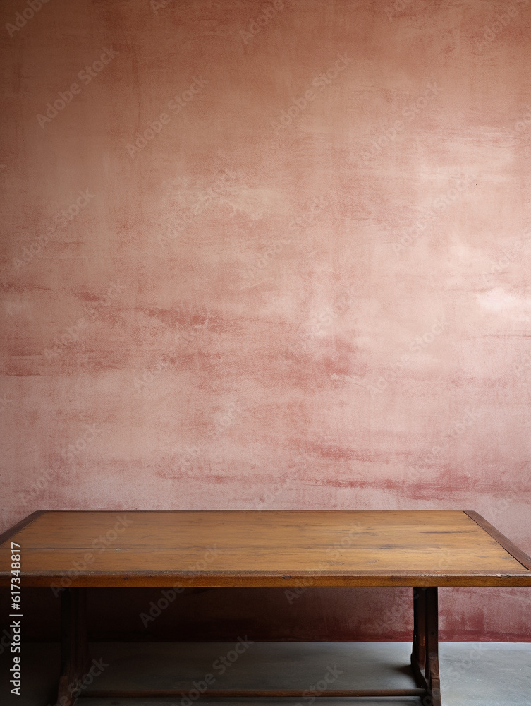 Rustic themed empty table background, created with AI Generative Technology Rustic themed empty table background, created with AI Generative Technology