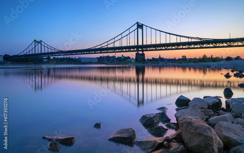 Krefeld Uerdingen Bridge, North Rhine Westphalia, Germany