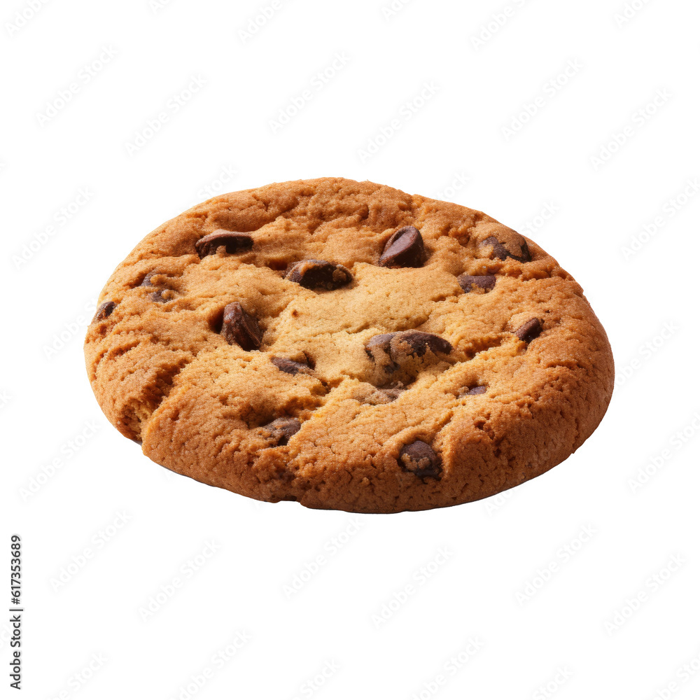Chocolate Chip Cookie Isolated on Transparent Background Food Illustration Chocolate Chip Cookie Isolated on Transparent Background Food Illustration