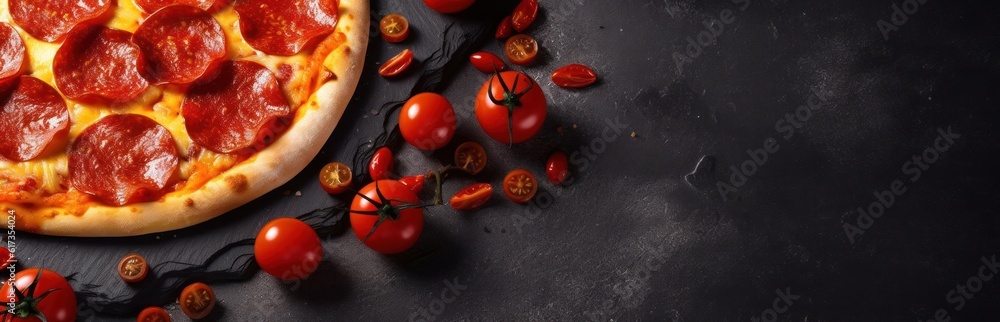 Traditional italian pizza. Delicious taste pepperoni pizza. Generative AI Traditional italian pizza. Delicious taste pepperoni pizza. Generative AI
