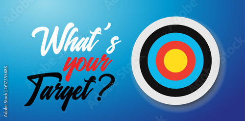 Archery target with arrow. Vector illustration.