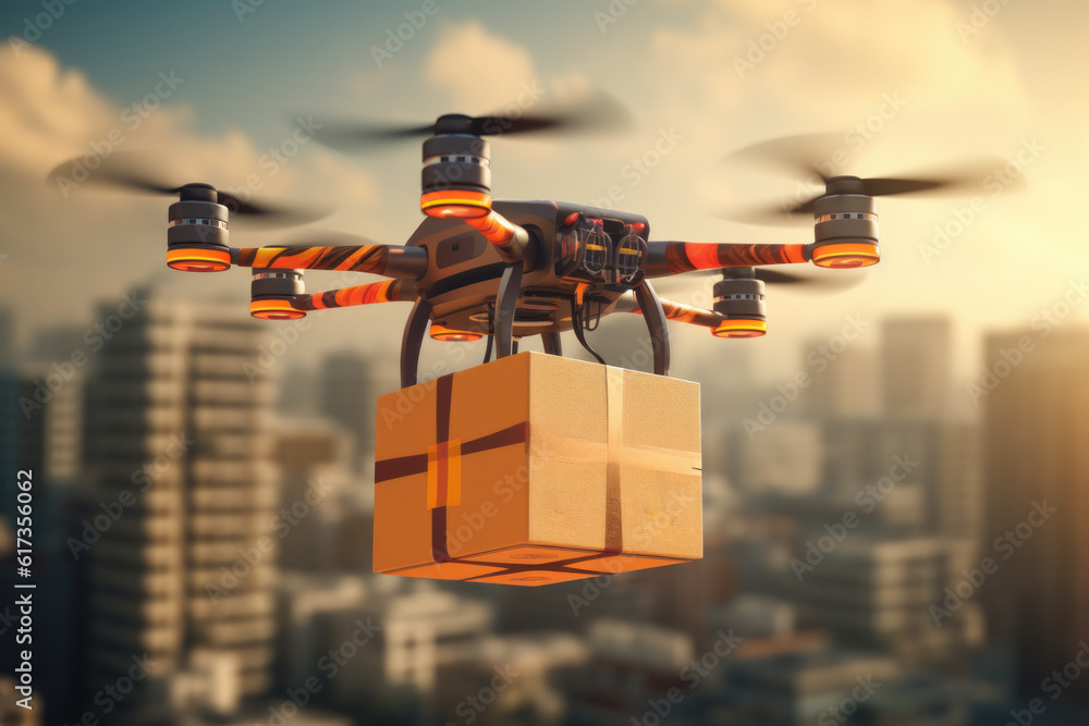 Drone Delivery Services: Drone technology could become widespread, leading to the emergence of efficient and automated delivery services, where goods are transported directly to people. Generative AI Drone Delivery Services: Drone technology could become widespread, leading to the emergence of efficient and automated delivery services, where goods are transported directly to people. Generative AI