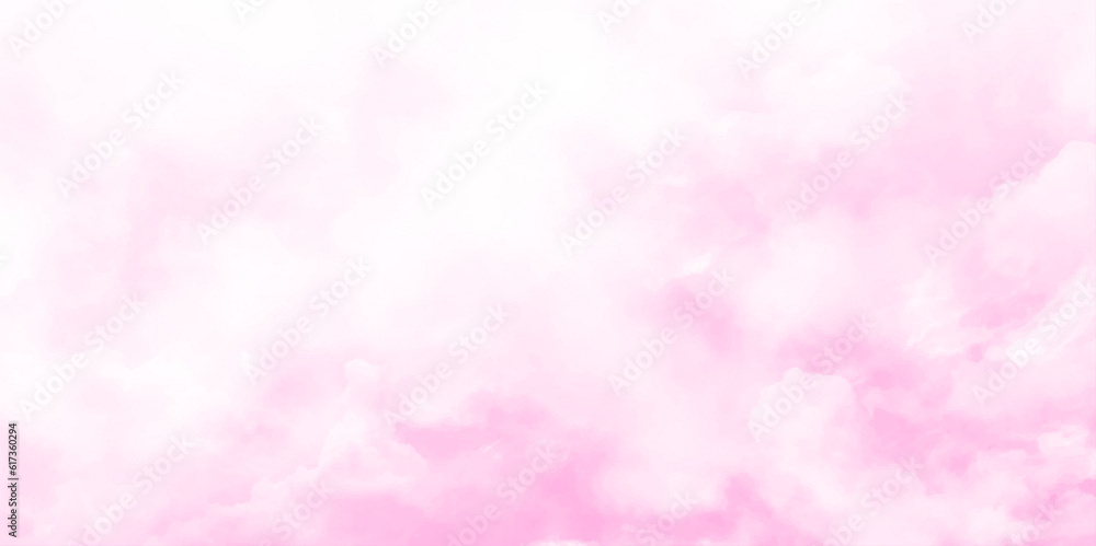 Reddish sky and pink with clouds. Abstract color of clouds and sky on pink in sunshine for texture background. Pink sky photo