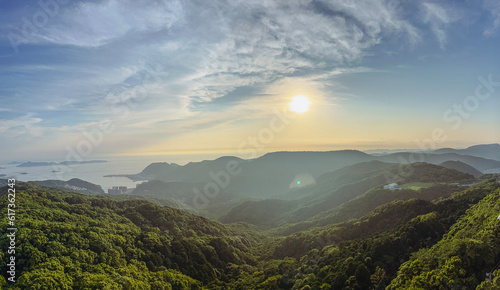 landscape of the mountains Nagasaki Japan