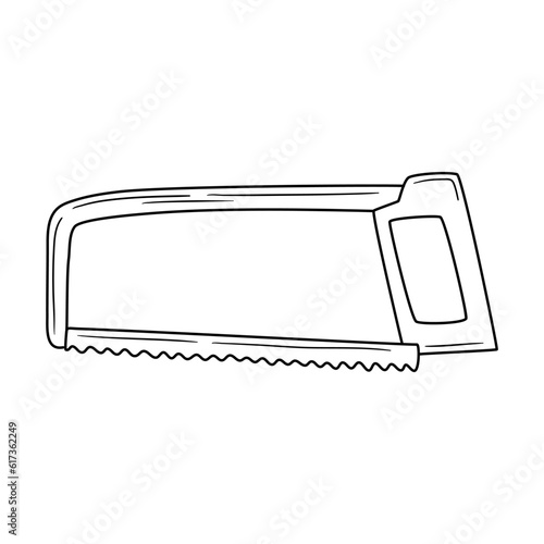 Vector hand drawn jigsaw isolated on white background