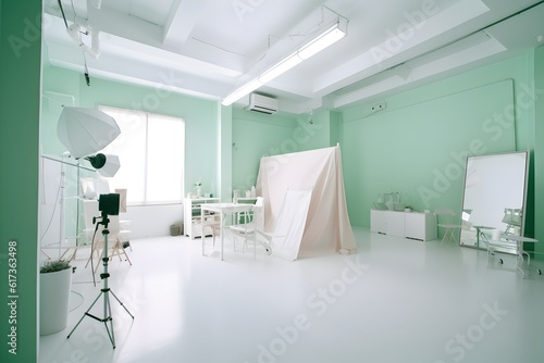 A room in a photo studio  a delicate interior