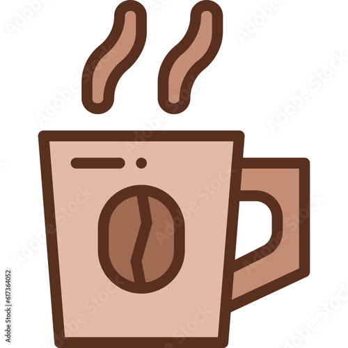 coffee paper cup two tone icon