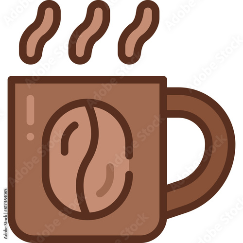 coffee mug two tone icon
