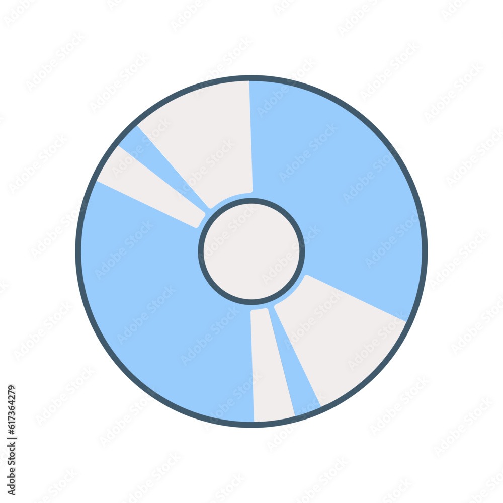 Compact disc icon vector on trendy design Compact disc icon vector on trendy design