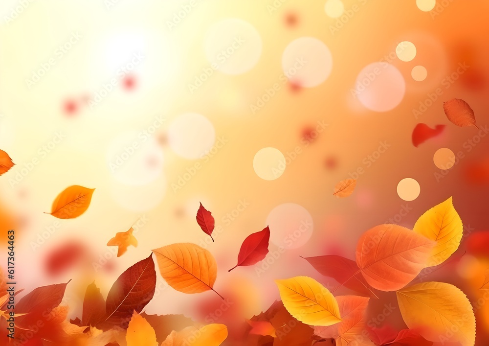 Autumn leaves, generative ai Autumn leaves, generative ai