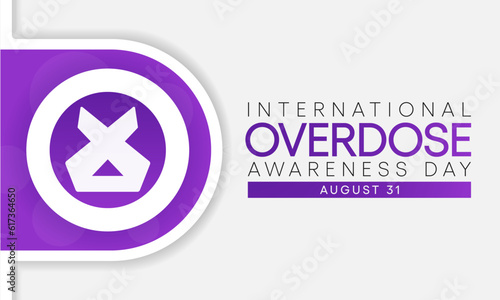 Overdose awareness day is observed every year on August 31, This event is a powerful way to join together to remember those who lost their lives to overdose. Vector illustration