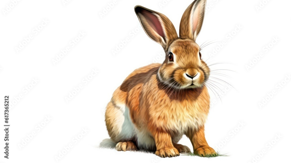 rabbit on white background rabbit on white background