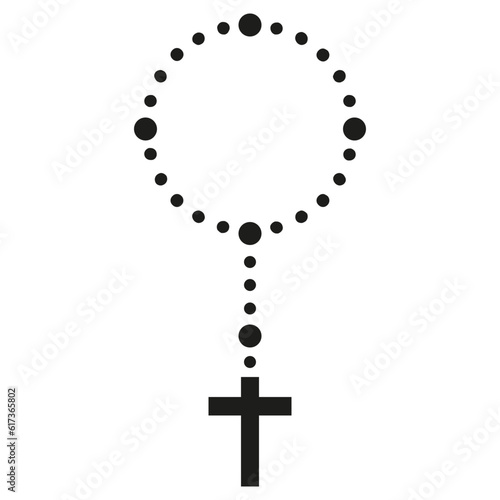 Christian rosary icon