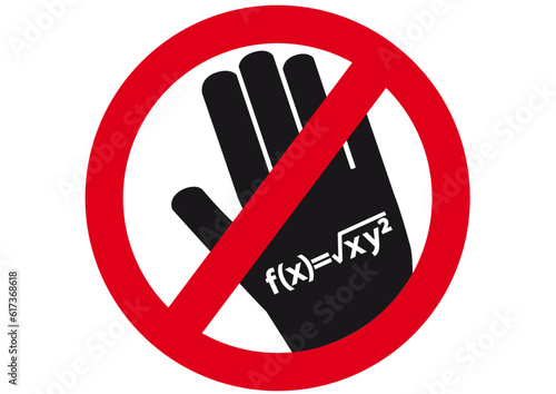 Schild Abschreiben verboten