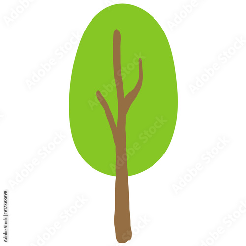forest nature tree hand drawn 