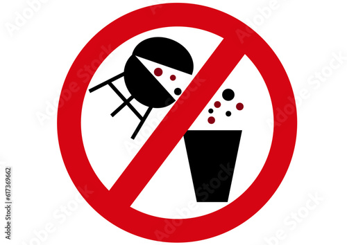 Schild Heiße Asche einfüllen verboten