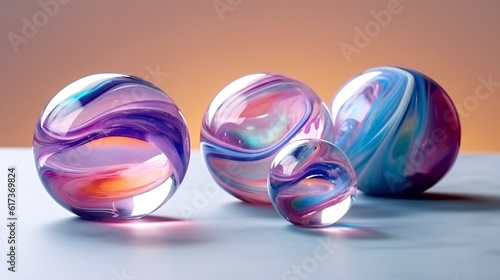 Glass spheres, generative AI © progressman