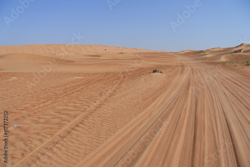 Sandpiste in der Wahiba Sands