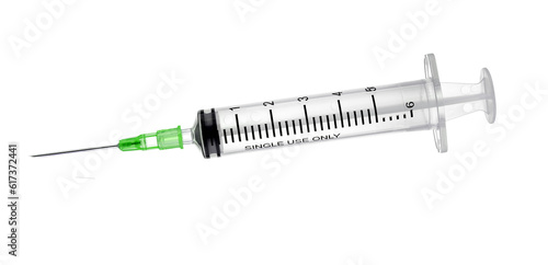 empty syringe for injection isolated on transparent png photo