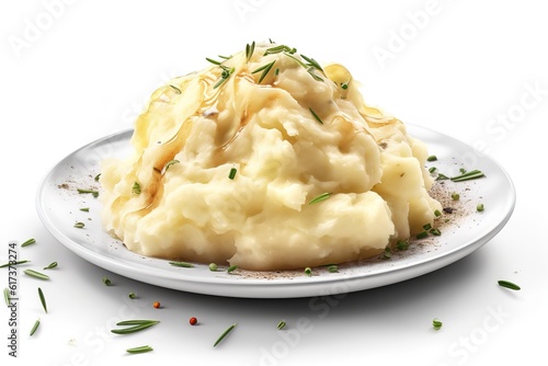 mashed potatoes. Generated by AI.