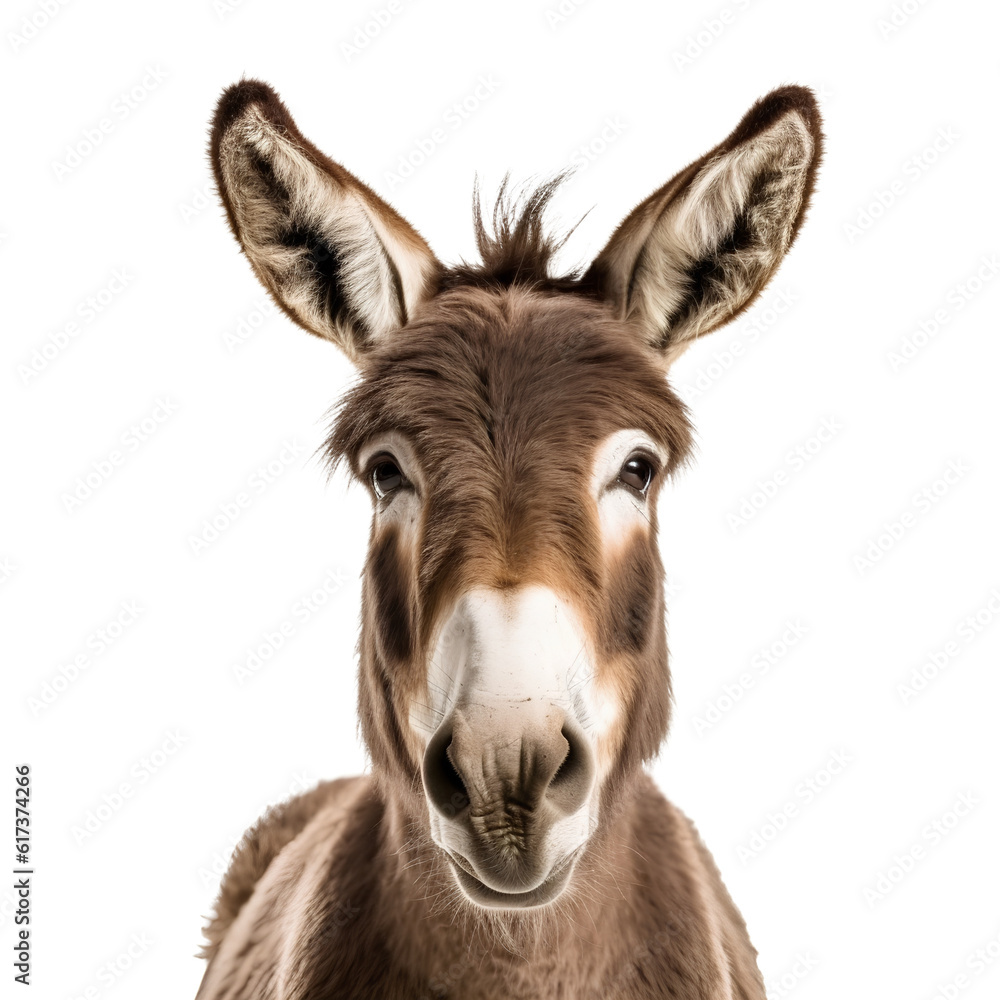 Fototapeta premium close up of a donkey